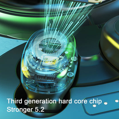 Bluetooth Earbuds Wireless Earbuds,Bluetooth 5.2 Headphones with Charging Case, Bluetooth Headphones with Mics, Fingerprint Control, Power Display, for Sports/Working