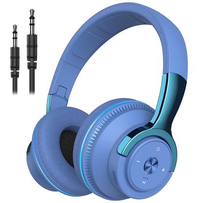 Wireless On-Ear Headphone, Upgrade Bass Hifi Stereo Wireless Heaset, Foldable & Wireless Wired Mode, Noise Isolating over Ear,W Microphone and Volume Control, for Laptop Cell Phone