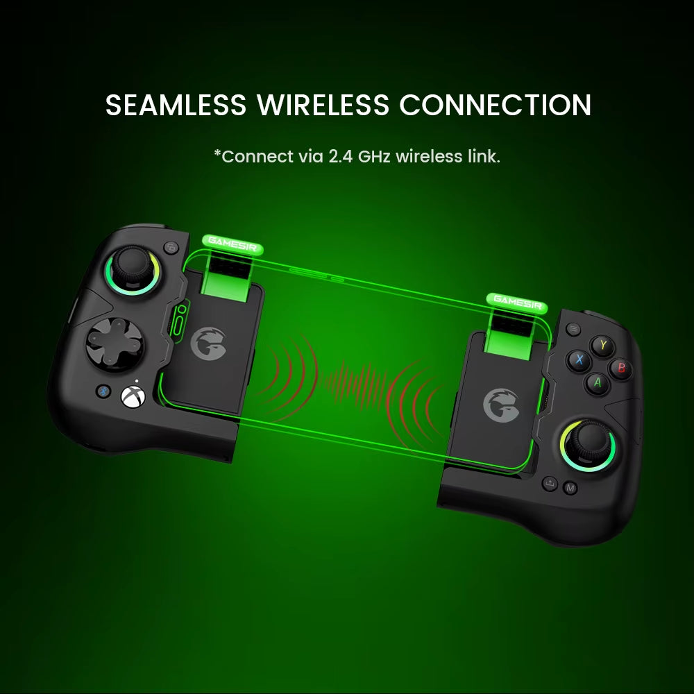 Gamesir X4 Aileron Bluetooth Mobile Phone Gamepad Xbox Authorization Gaming Controller with  Effect, Portable Joycon