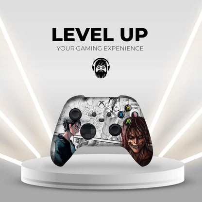 Attackk on Titan Custom X-Box Controller Wireless Compatible with X-Box One/X-Box Series X/S Proudly Customized in USA with Permanent HYDRO-DIP Printing (NOT JUST a SKIN)