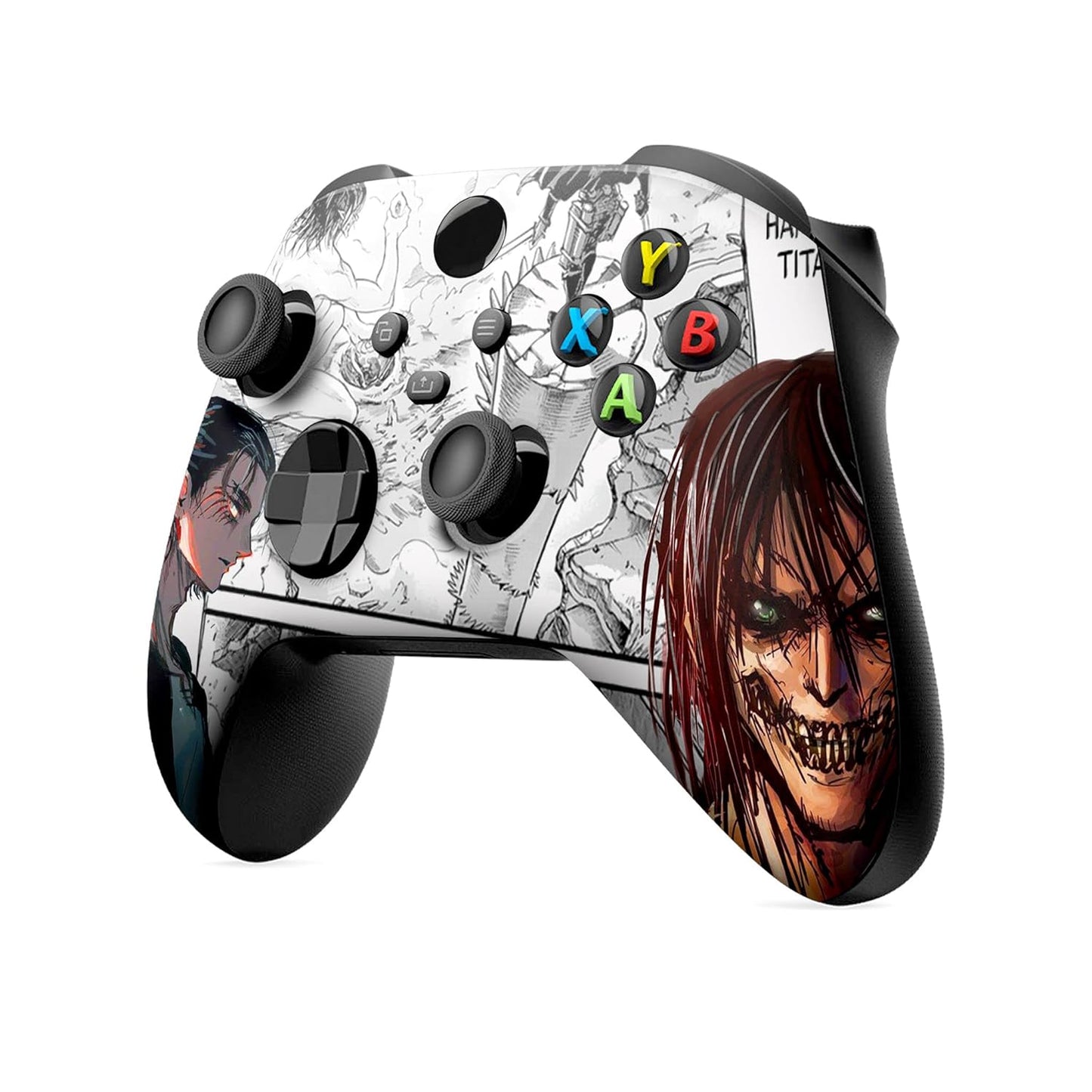 Attackk on Titan Custom X-Box Controller Wireless Compatible with X-Box One/X-Box Series X/S Proudly Customized in USA with Permanent HYDRO-DIP Printing (NOT JUST a SKIN)