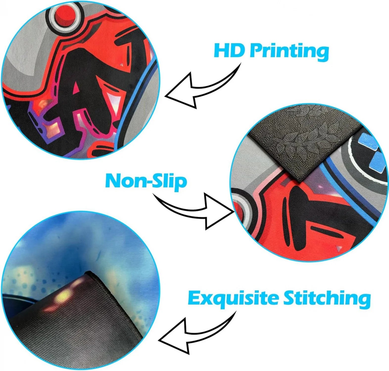 Gaming Rug for Boys Room Non-Slip Gamer Rug for Boys Room Bedroom Living Room Game Room Decor