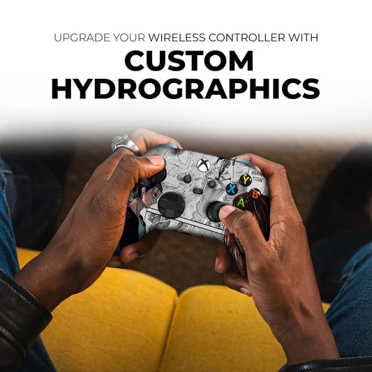 Attackk on Titan Custom X-Box Controller Wireless Compatible with X-Box One/X-Box Series X/S Proudly Customized in USA with Permanent HYDRO-DIP Printing (NOT JUST a SKIN)