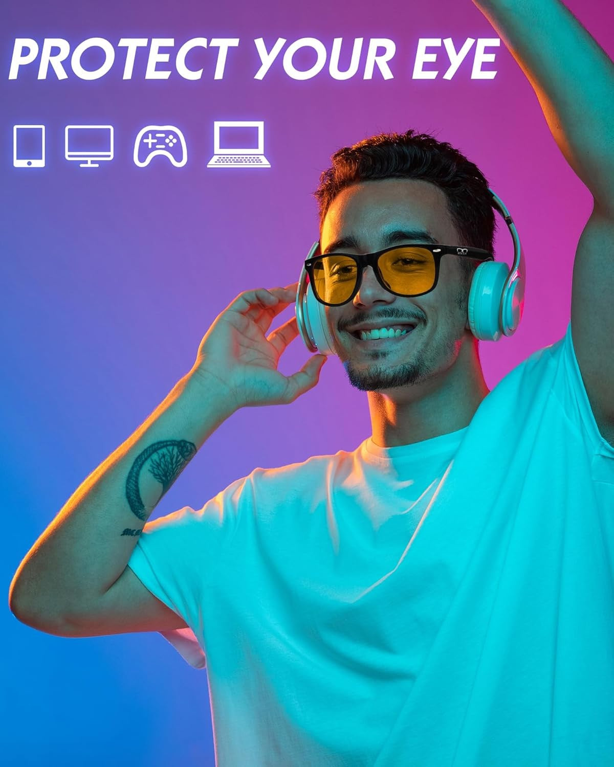 Blue Light Blocking Glasses Gaming- Filtering Computer Gaming Screen/Tv/Phon